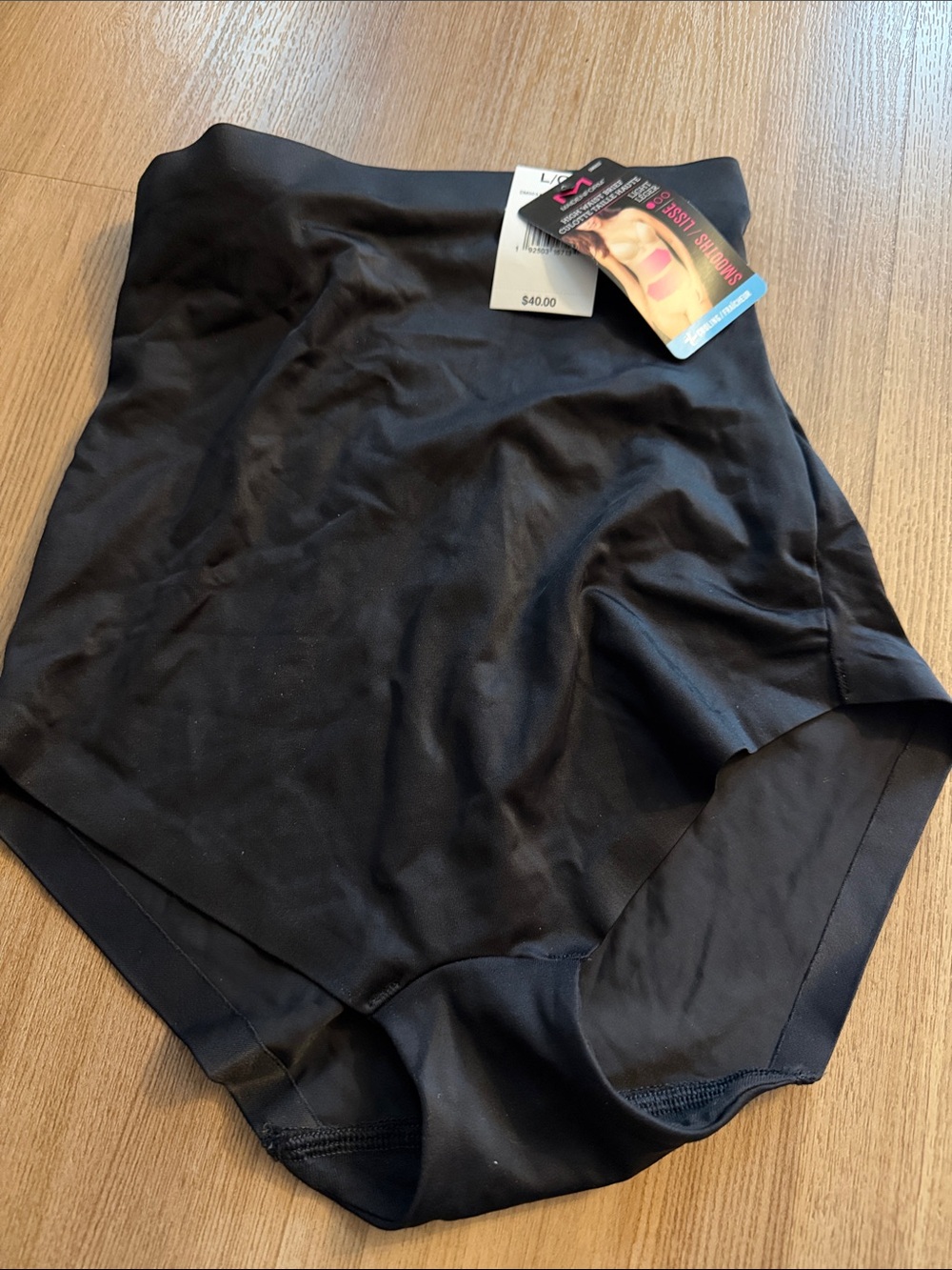 NWT size Large Maidenform Black High-Waist Shaping Briefs